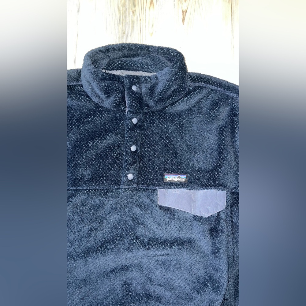 Patagonia Men's Re-Tool Snap-T Blue Long Sleeve Fleece XL - Picture 2 of 8